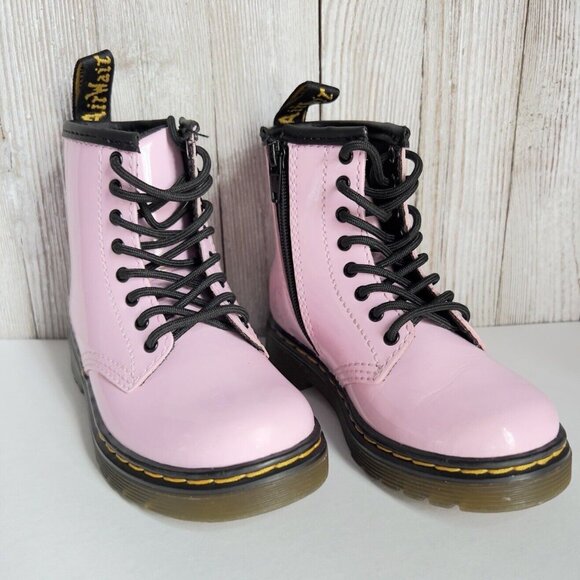 Dr. Martens Other - Girl's Grade School 1460 “Pale Pink” Patent Combat Boots Size 8